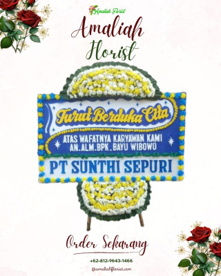 Papan Bunga Duka di Caringinnunggal